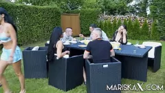 تشغيل ماريسكاكس والأصدقاء: رباعية برية مع نيللي كينت وتانيا فيراجو - شرجي فاضح وعمل حلق عميق